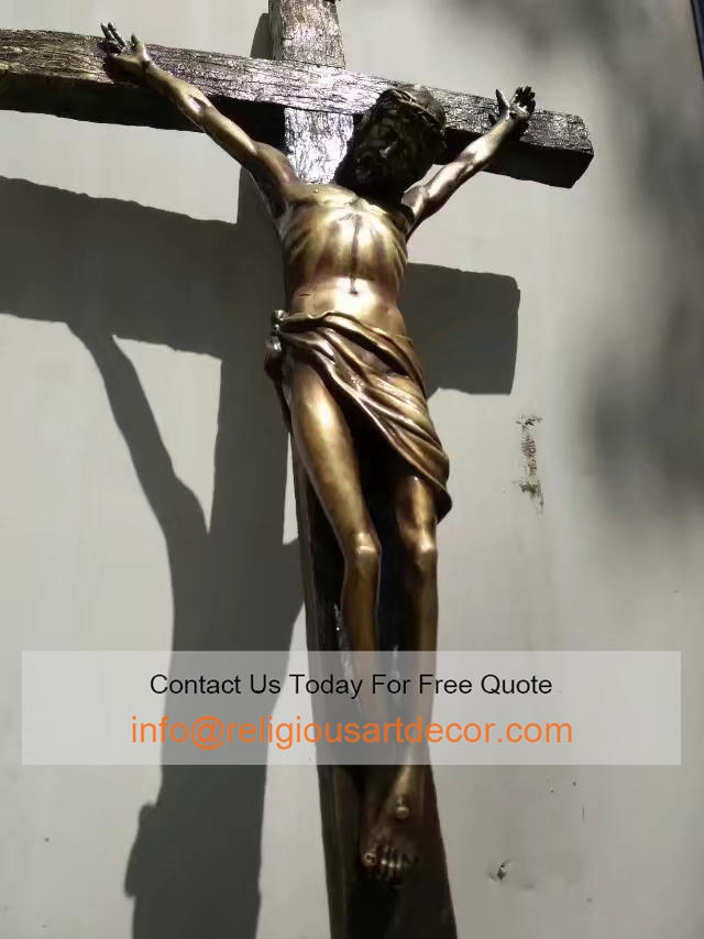 Bronze Crucifixion Jesus Sculpture