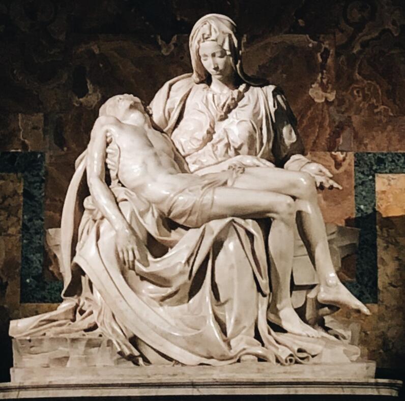 Marble Pieta Sculpture