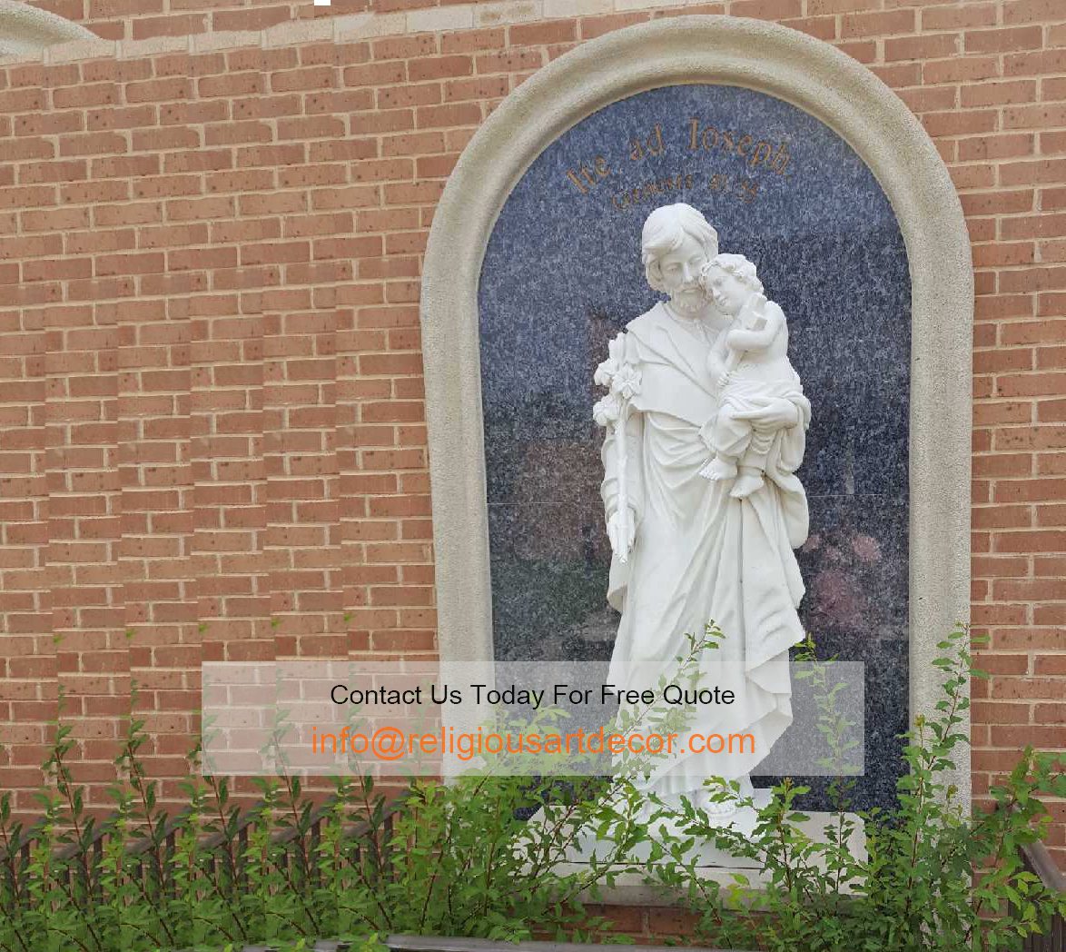 St joseph and the infant christ statue