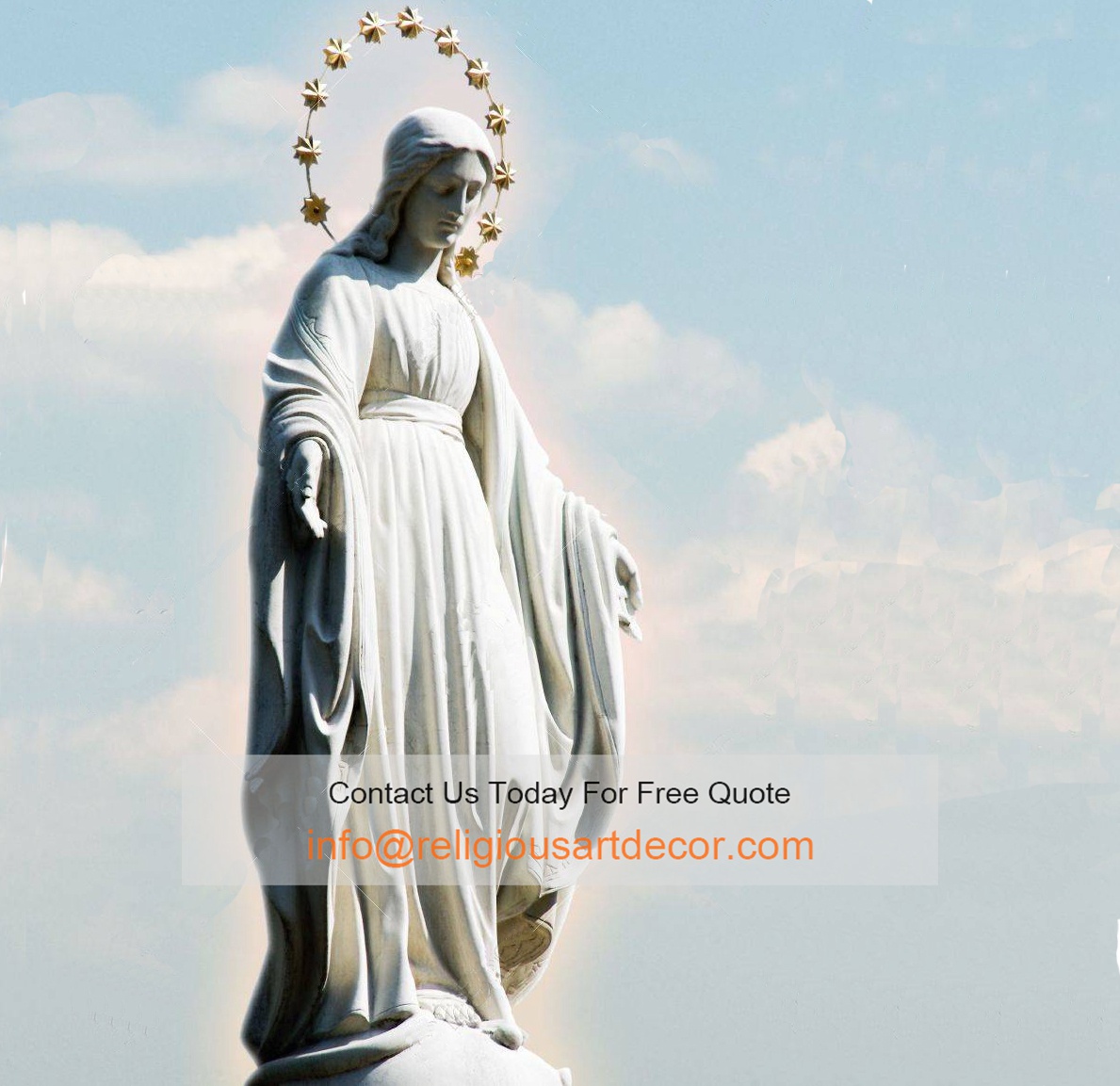 Statue holy phenomenon of the holy maria