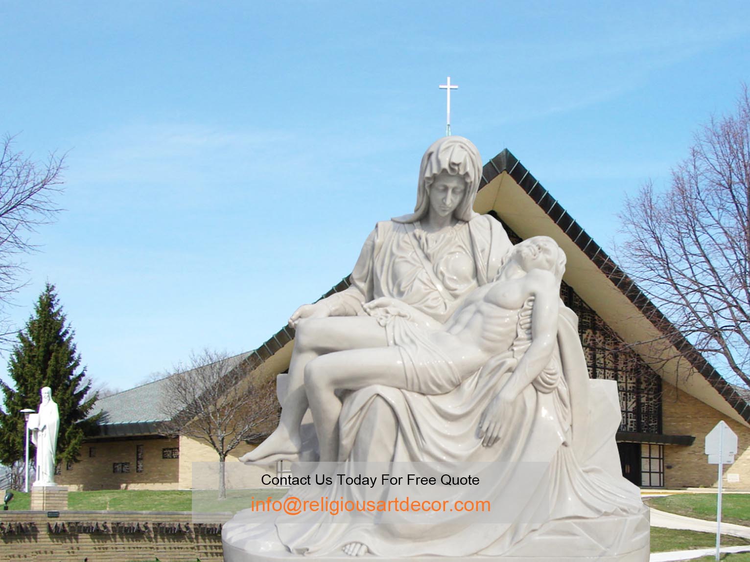 Jesus and mary statue