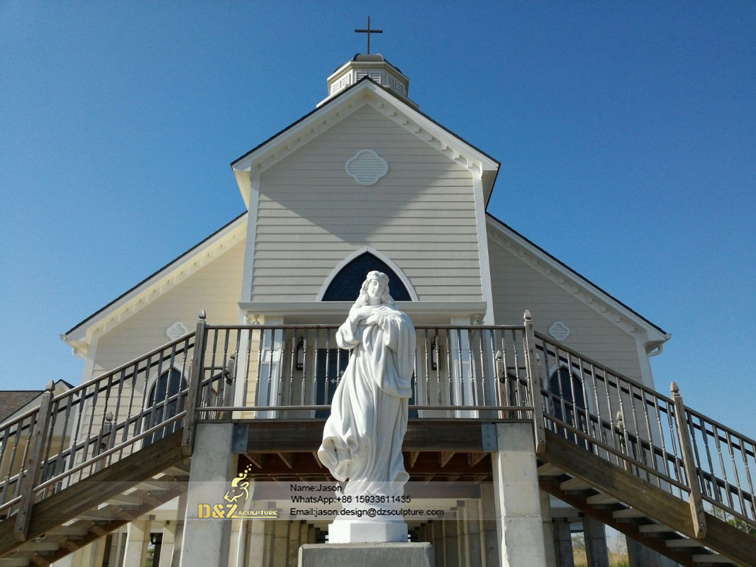 Religious statue of mary
