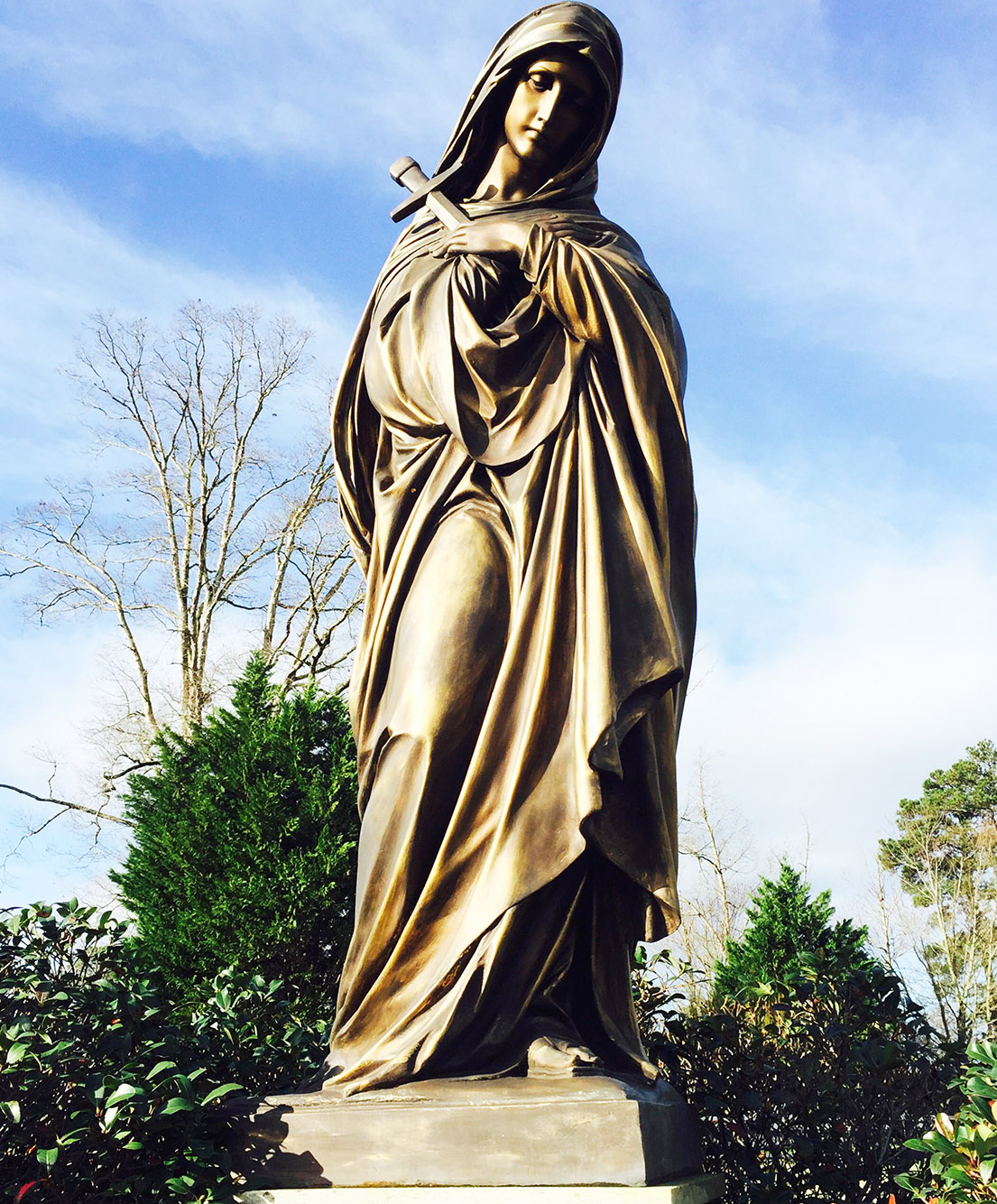 Bronze sculpture of mary magdalene for church Ornament