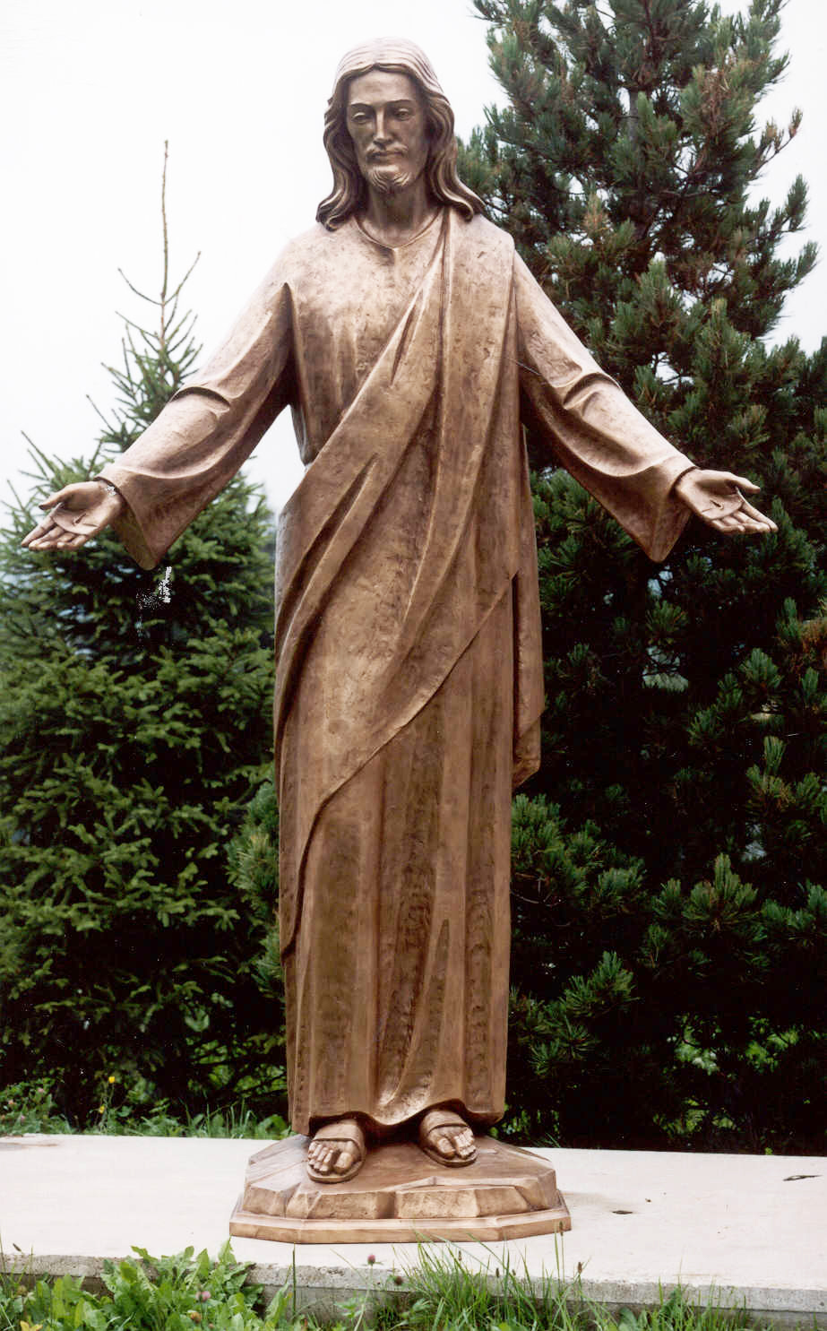 Opening Arms Bronze jesus christ Church Statue