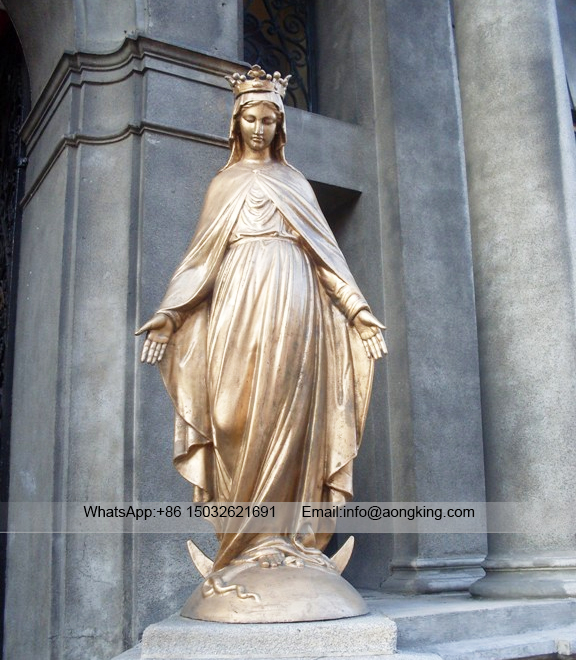 Hot Sale Life Size Mary mother of christ Bronze Sculpture
