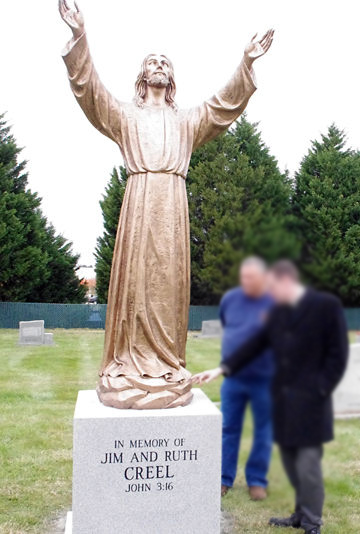 Bronze Religious Garden Outdoor Sculpture of Father of Jesus Christ