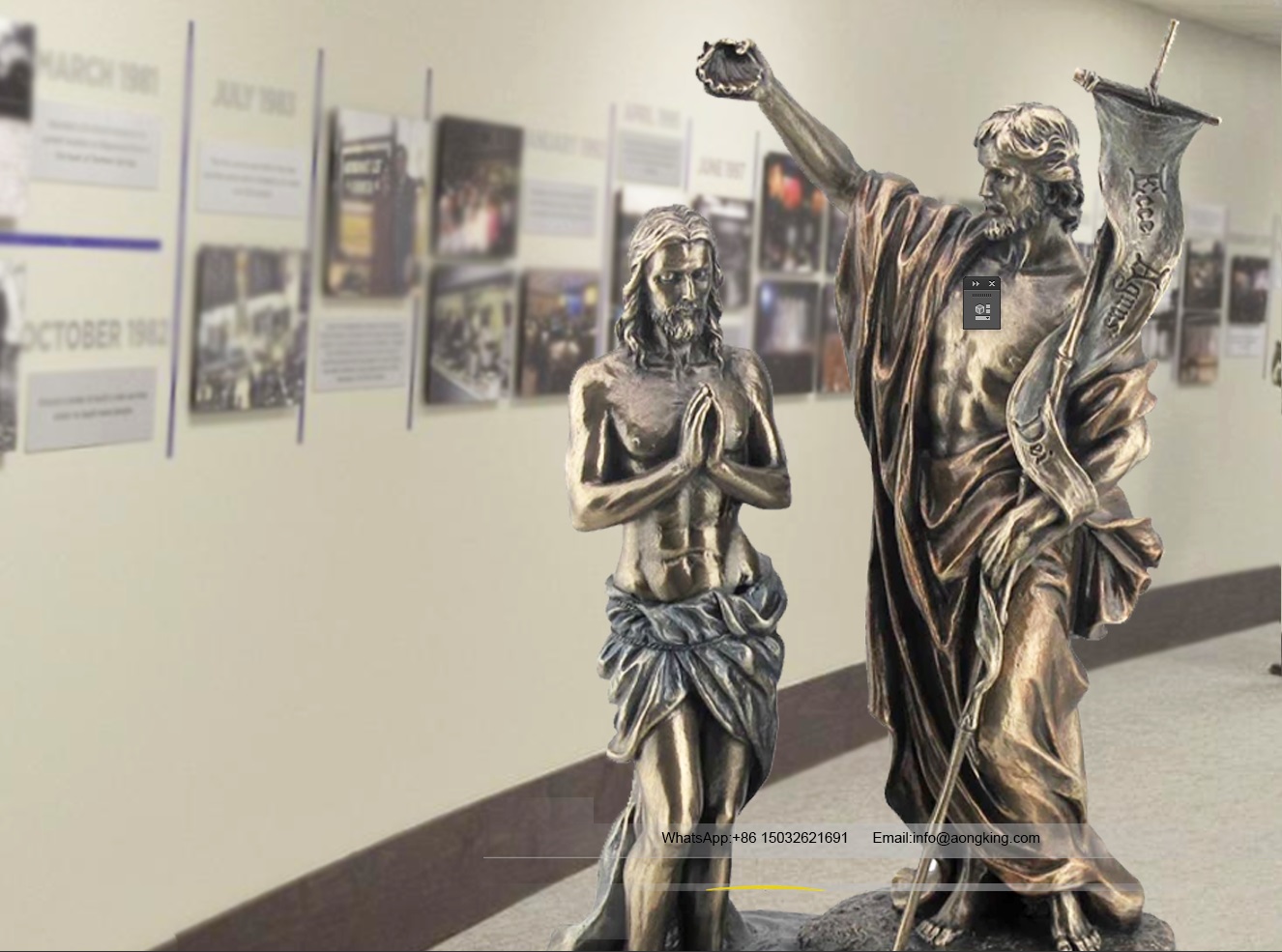 Large Life Size Famous Bronze Sculpture Gospel of Jesus