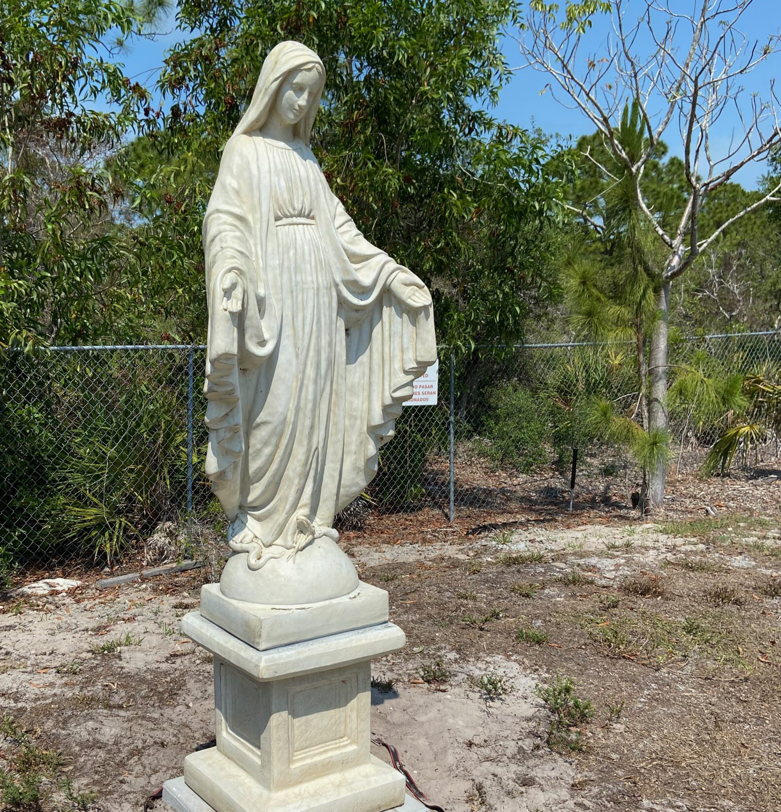 Catholic Life Size Marble Blessed Virgin Mary statue