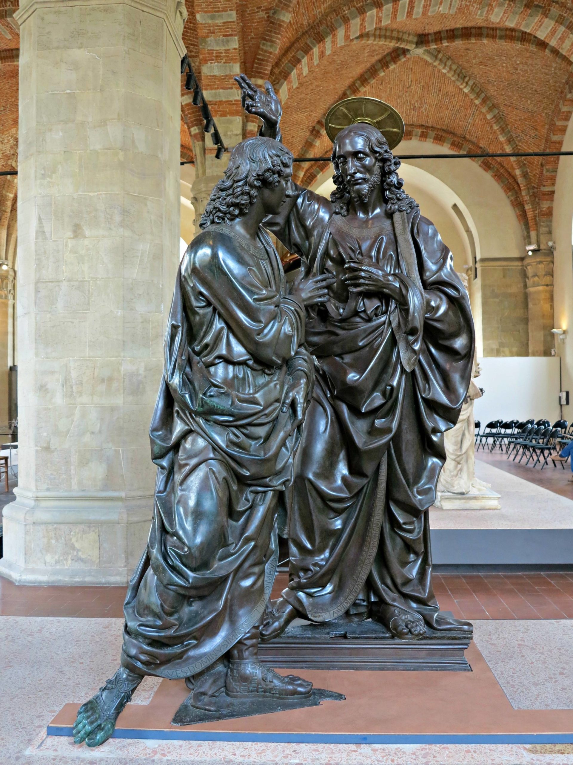 Bronze Christ and St.Thomas