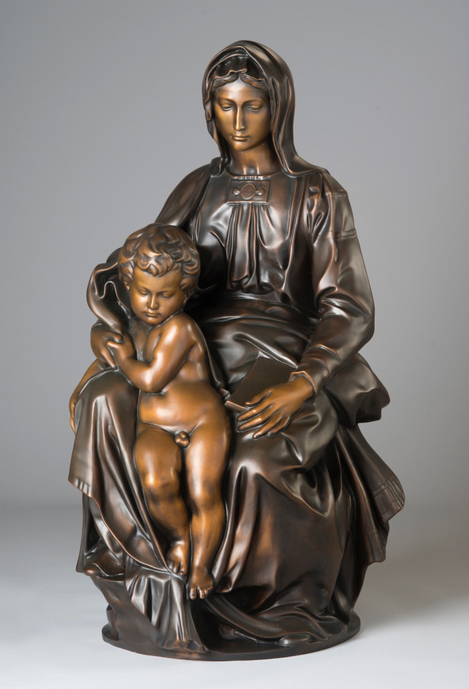Michelangelo Madonna and child sculpture