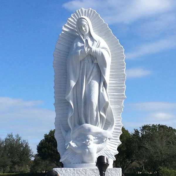 Life Size Marble Our Lady of Guadalupe marble sculptures