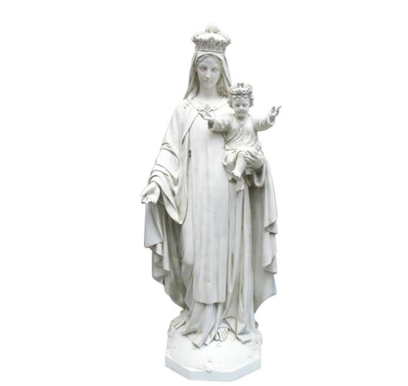 Our Lady of Mt. Carmel Marble Sculpture For Church Decoration