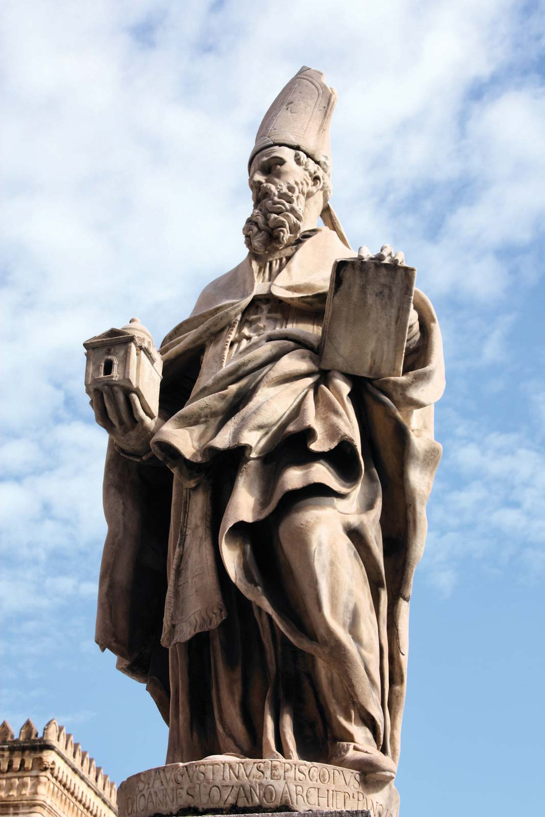 Bronze Famous Life Size Art Saint Augustine of Canterbury Sculpture