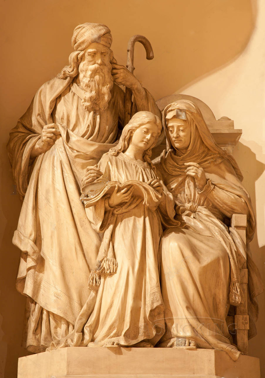 Holy family Famous Marble sculpture in saint church