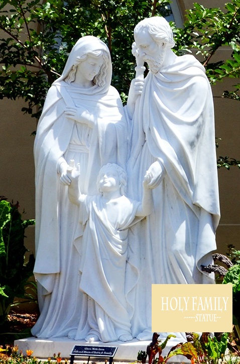 Famous Marble Art Design Catholic Marble Figure Holy family Statue