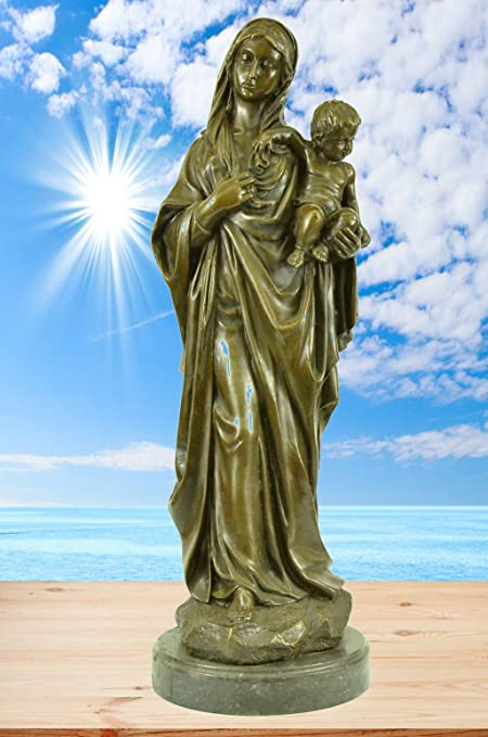 Bronze Outdoor Garden Religious Miniature Statues of Saints