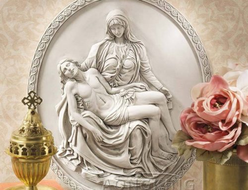 Wall Art Decoration pieta Relief religious statues For Online Sale