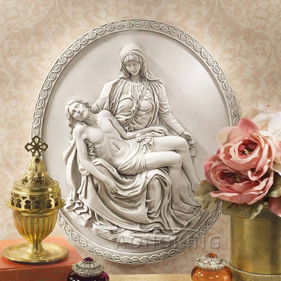 Wall Art Decoration pieta Relief religious statues For Online Sale
