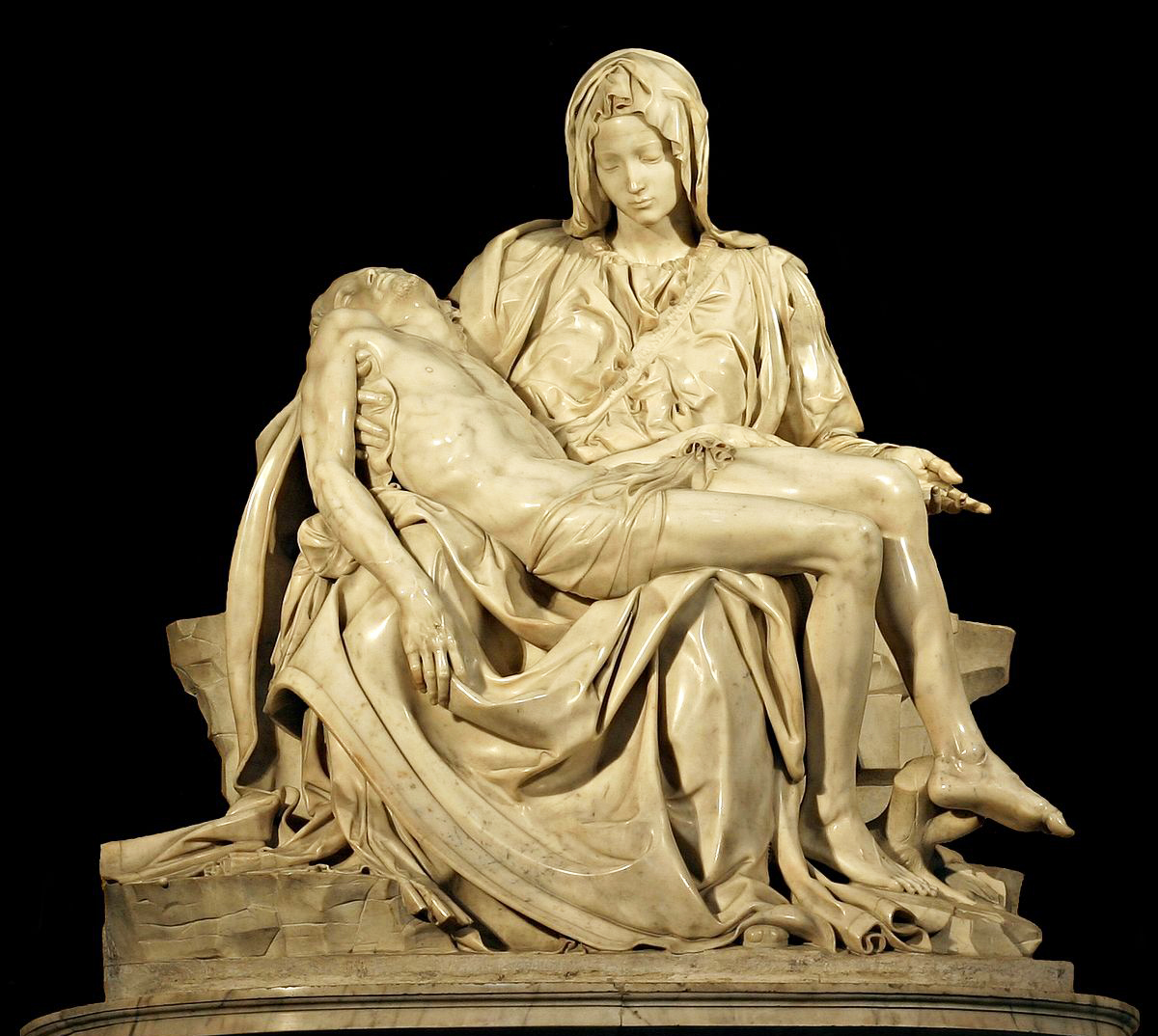Pieta marble classical artwork, jesus and mary sculpture by michelangelo