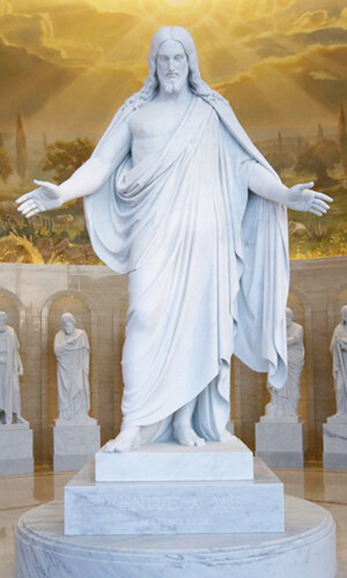 Life Size Opening Arms Marble Prayer Jesus Statue
