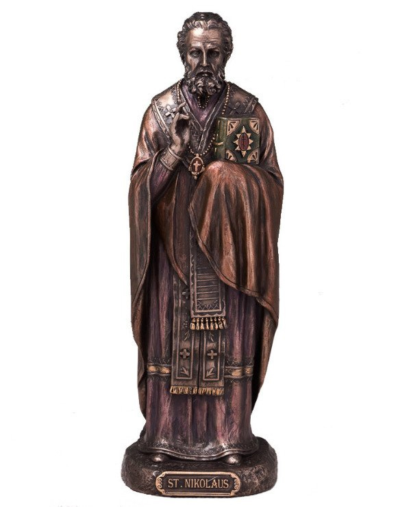 Bronze Famous Art St Nicholas Sculpture for Cathedral