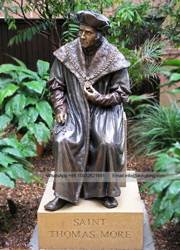 Famous Outdoor Bronze Thomas More Sculpture