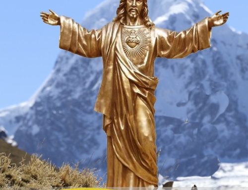 Large Bronze Jesus Statue