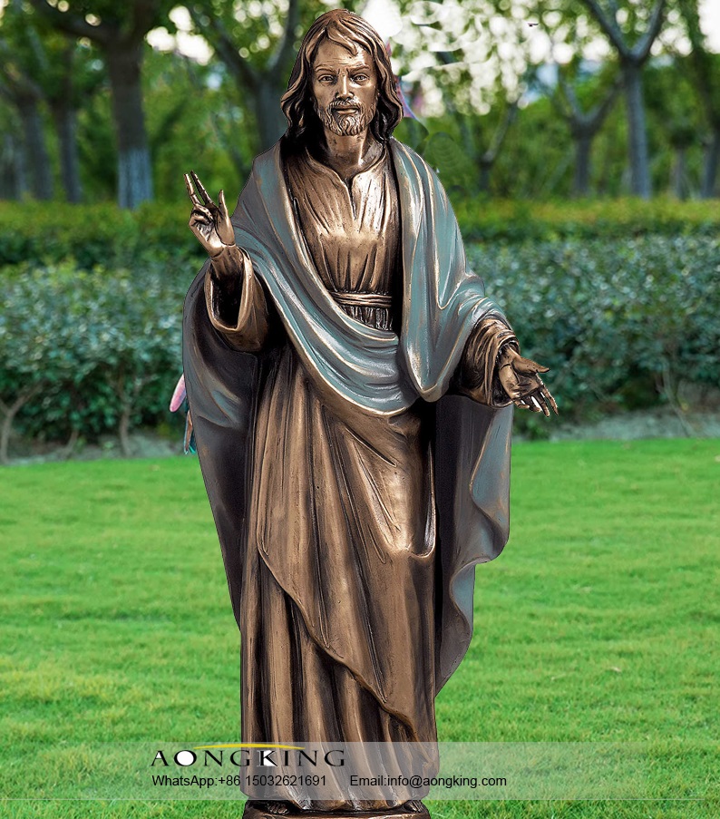 Wholesale Famous Figures Bronze Religious Garden Statues