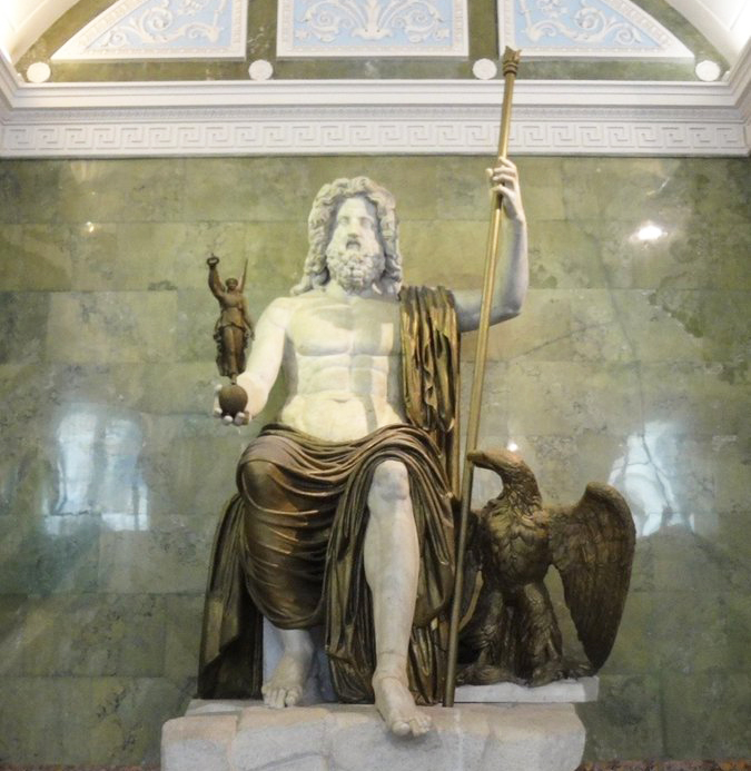 Figure Roman Religion Statue of Zeus The State Hermitage Museum