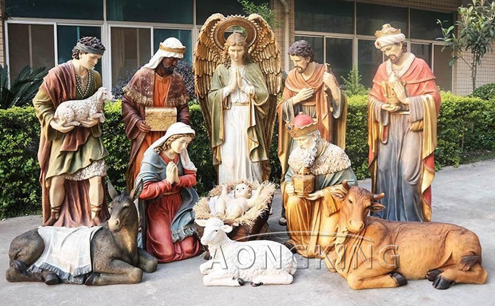 Bronze World Best Religion Factory Custom Made Christmas Nativity Sculpture
