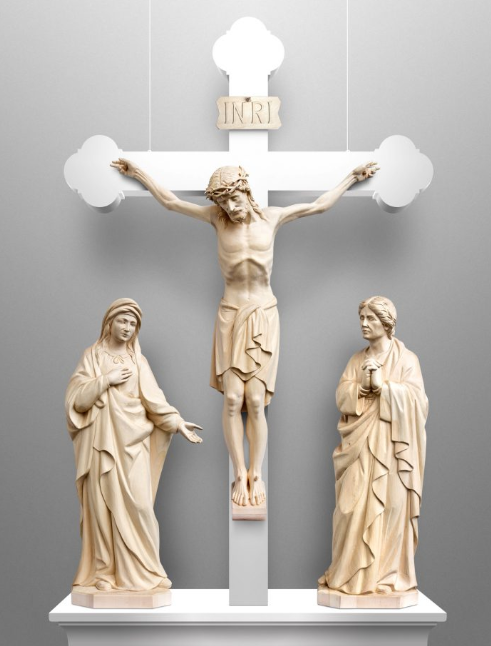 Custom large Crucifixion scene Marble sculpture