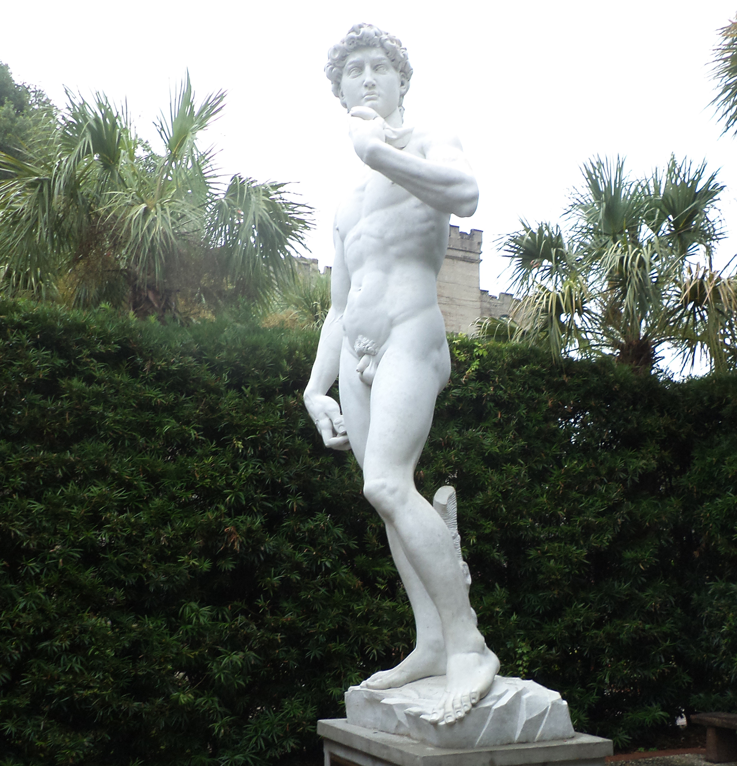 Large Outdoor Marble Replica David Statue by St Augustine