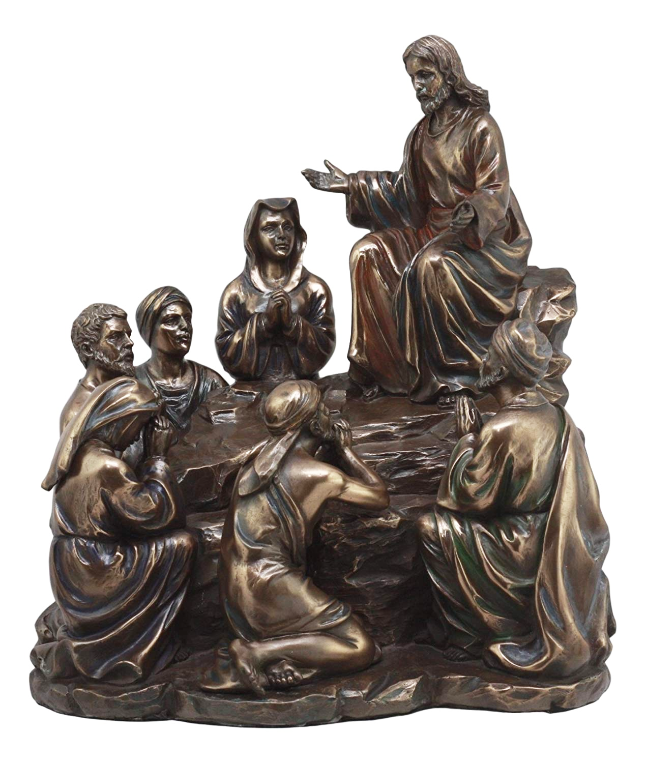 Religious Scene Sermon on the Mount sculpture Bronze Statue