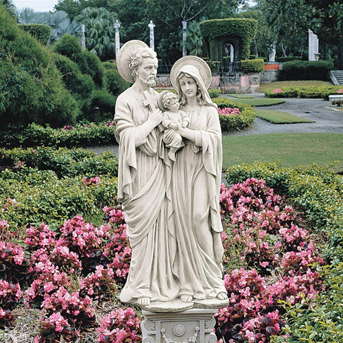 garden marble holy family