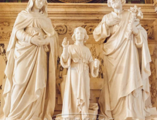 Church High Quality Holy Family Marble Sculpture