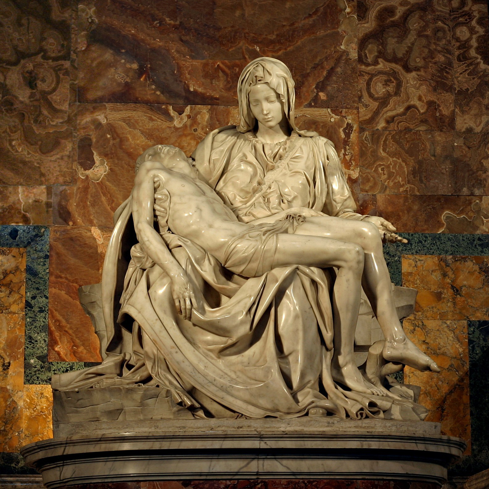 marble pieta michelangelo sculptures