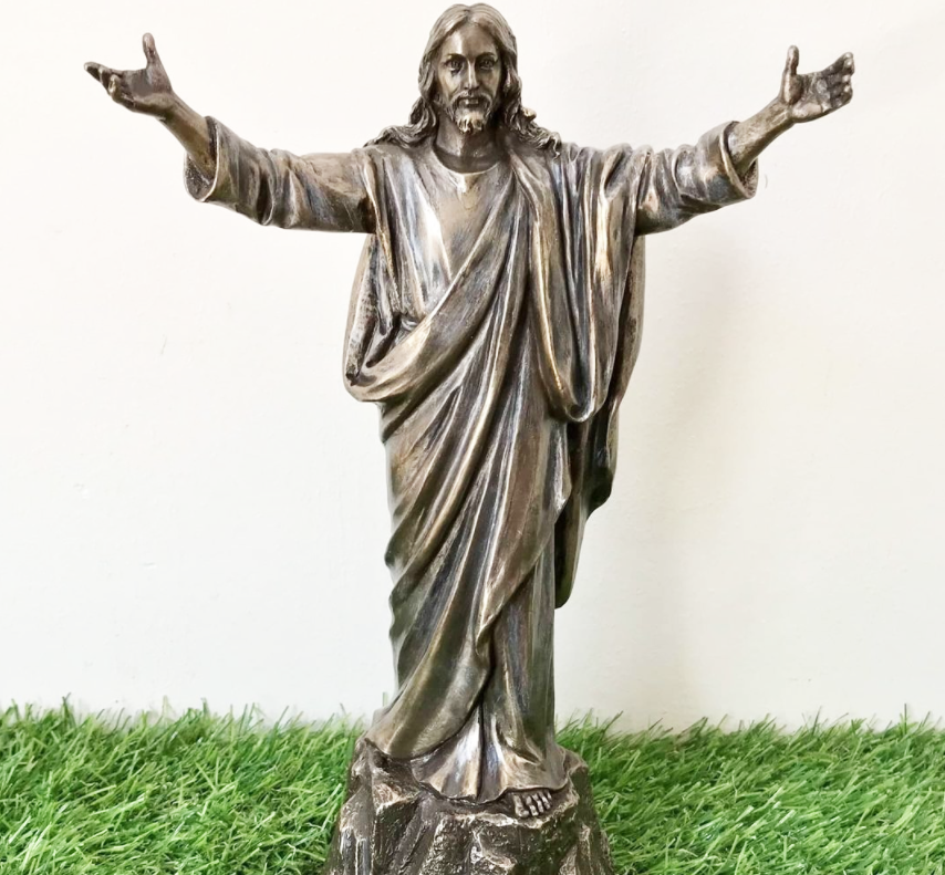 religious statue jesus bronze