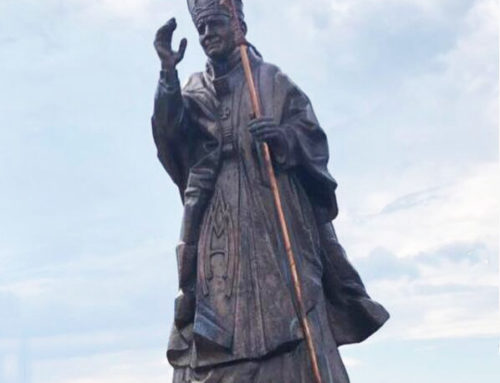 Outdoor Popular Saint Statues Life Size Pope Saint John Paul II in Bronze