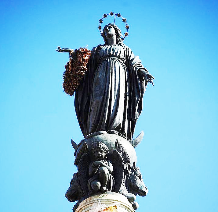 Famous Figure Bronze Outdoor Religious Mary Garden Statue