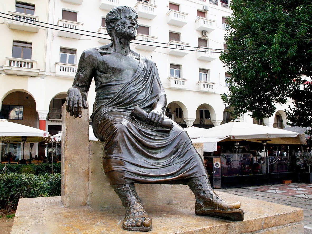 Bronze Outdoor Famous Ancient Figure Life Size Bronze Aristotle Statue