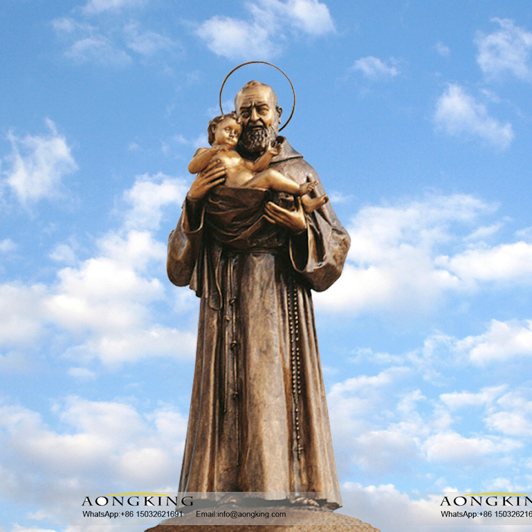 Life Size Bronze Figure Saint Statues for the Garden Life Size Padre Pio