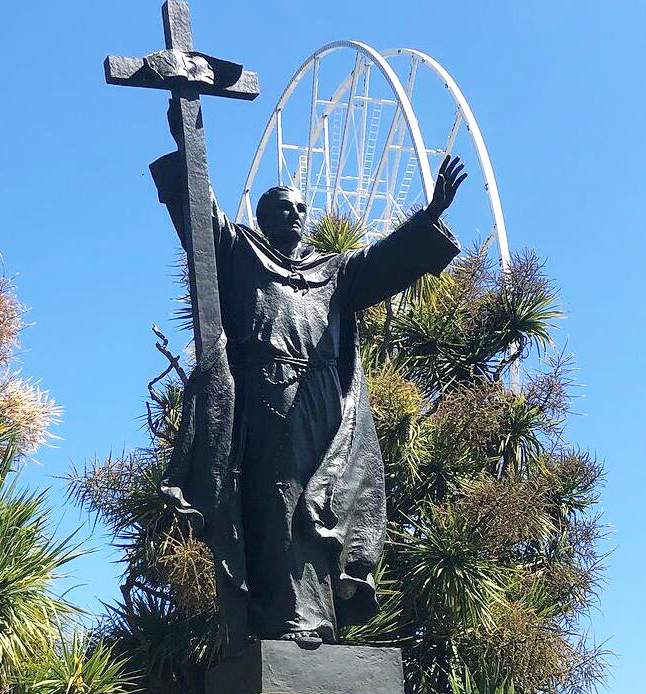 Famous Figure Bronze the Statue of Juniper Serra in Golden Gate Park