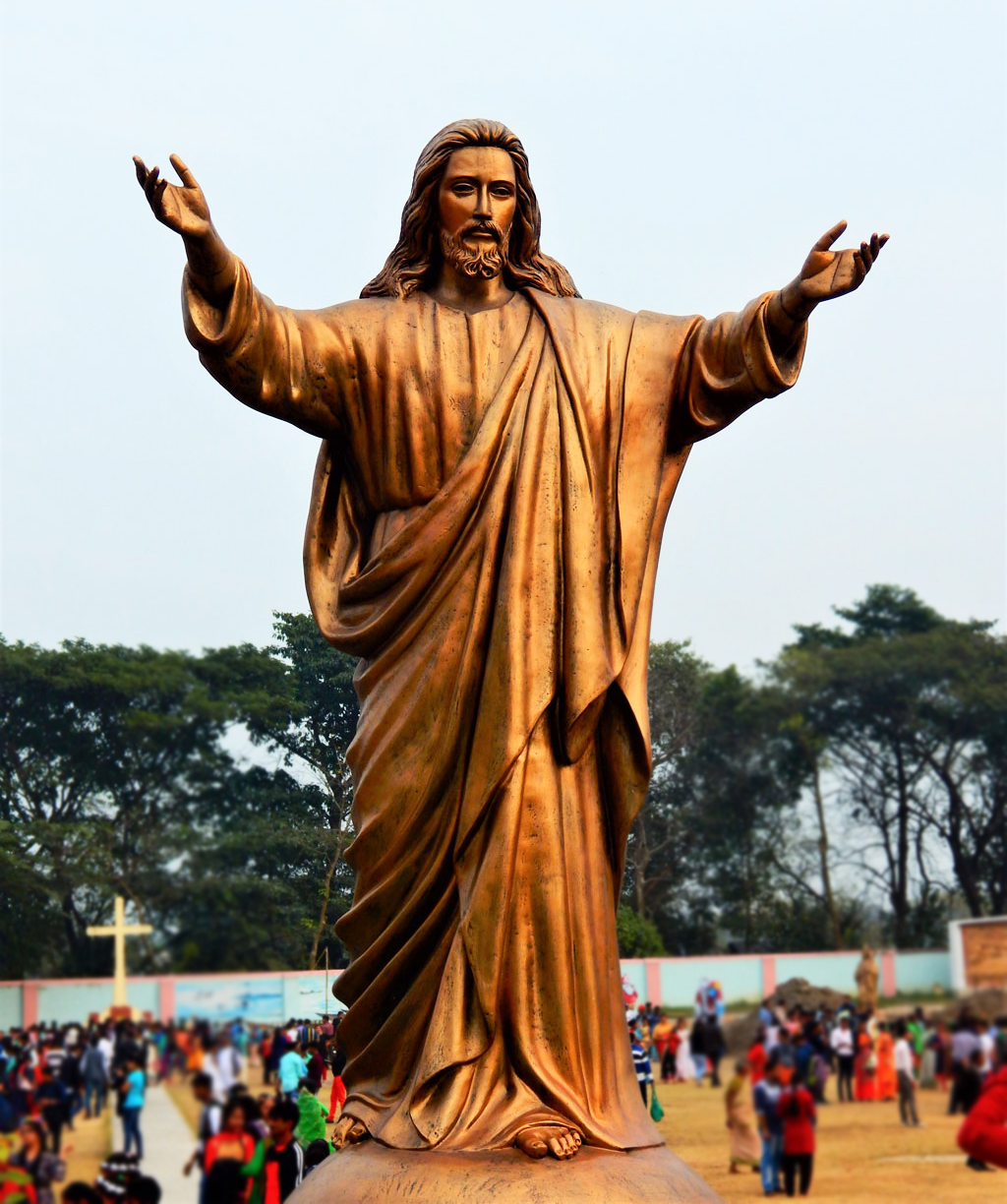 Statue of Jesus at Bandel Church premises