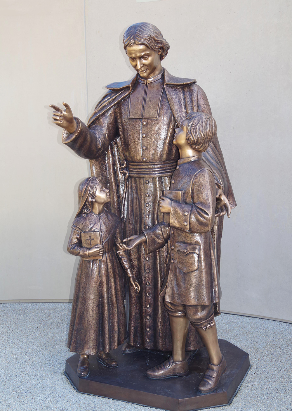 Figure Biografia Cast Bronze Statue of San Juan Bautista de la Salle