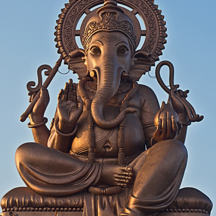 large Ganesh statue bronze