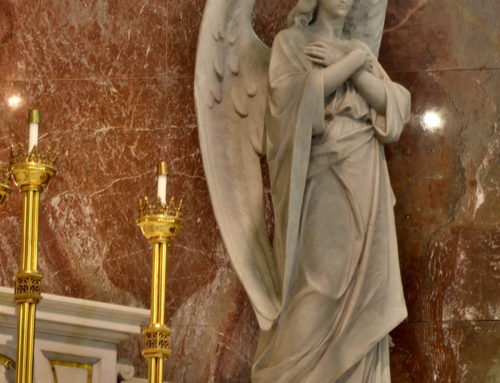 Large Life-Size Marble Indoor Decoration Catholic Angel Statues