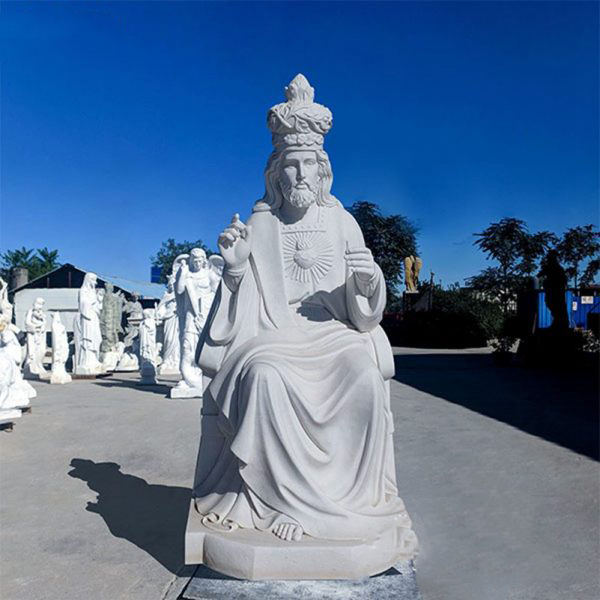 Marble christ the king statue for sale