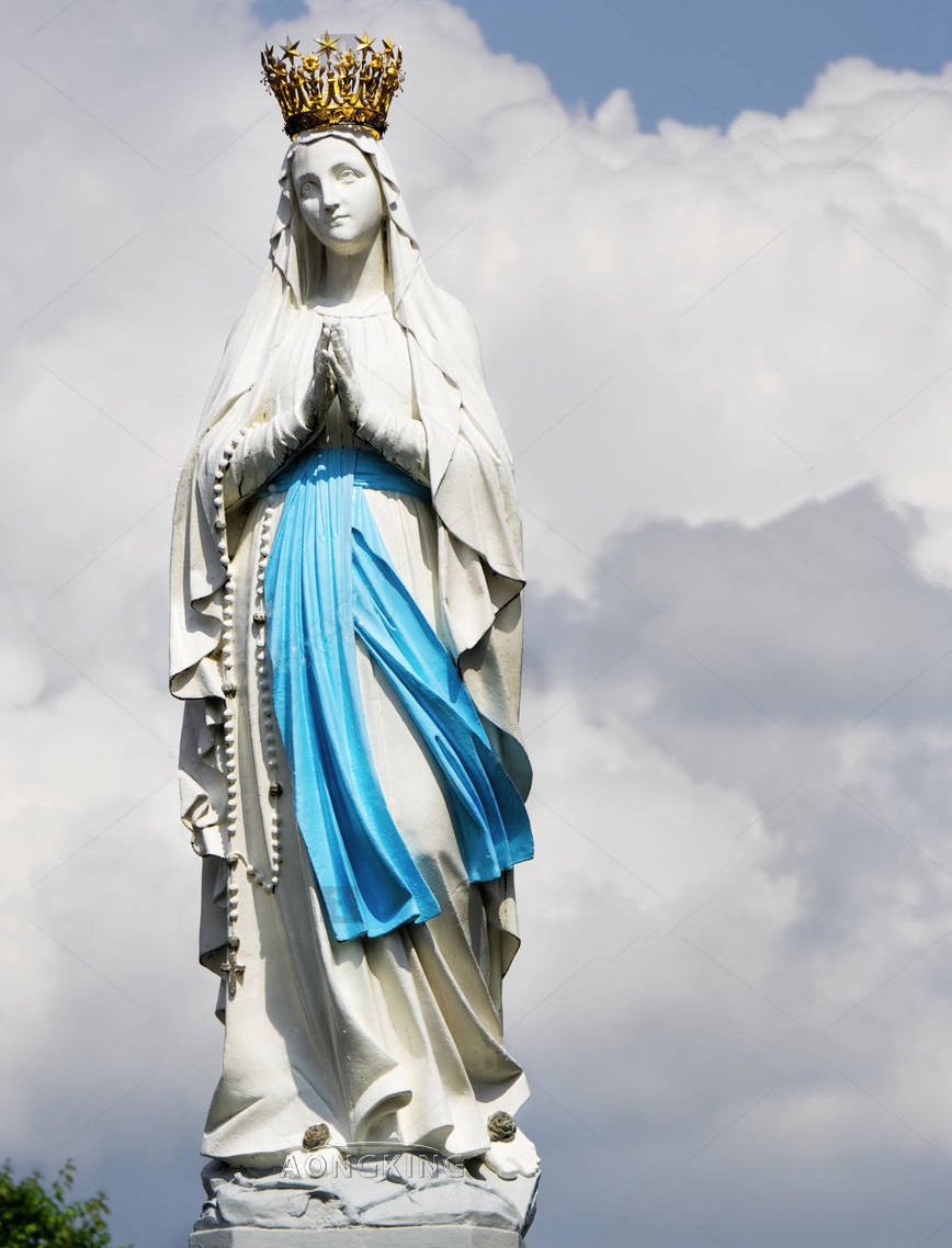 our lady of lourdes outdoor statue