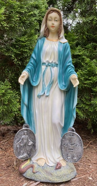 our lady of miraculous medal statue (2)
