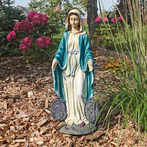 our lady of miraculous medal statue (3)